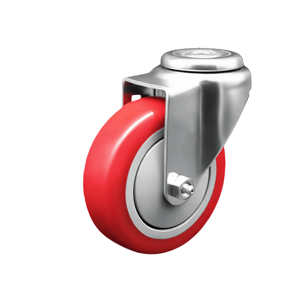 Medium Duty PU Castor Wheel (Bolt Hole) — 3" Swivel