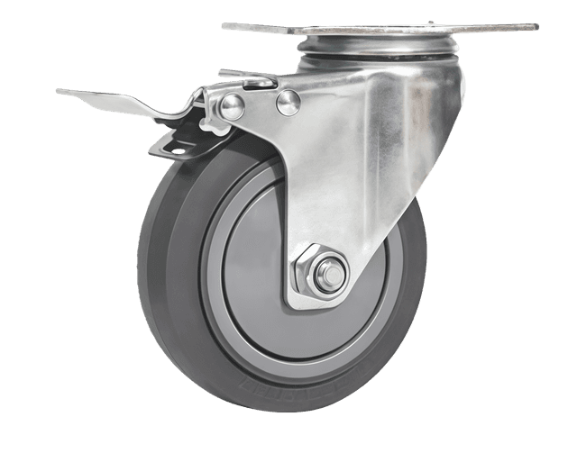 Medium Duty TPR Castor Wheel — 3" Swivel