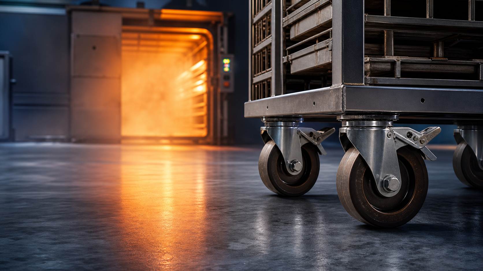 Heat-Resistant Castor Wheels for Ovens